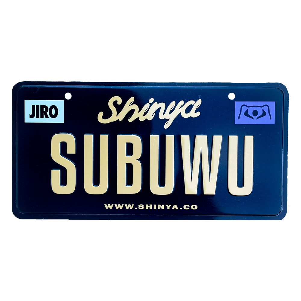 SUBUWU License Plate