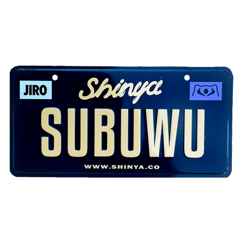 SUBUWU License Plate