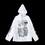 Clear Collage Raincoat