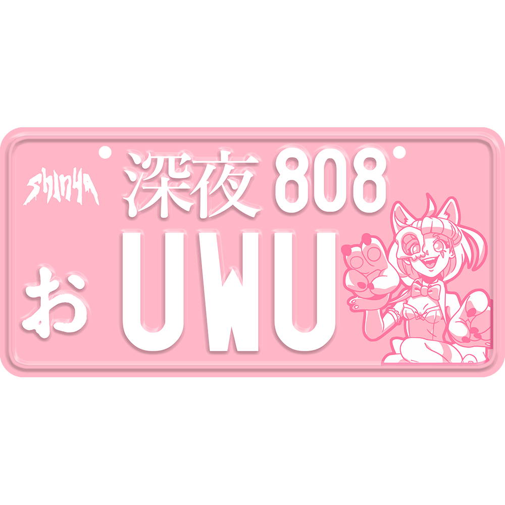 UWU License Plate
