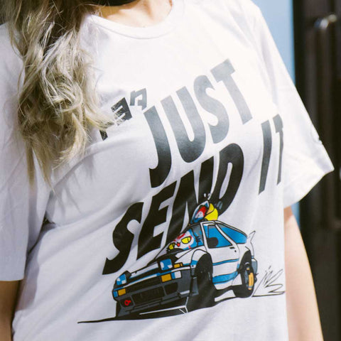 just send it initial d 86 shirt white 